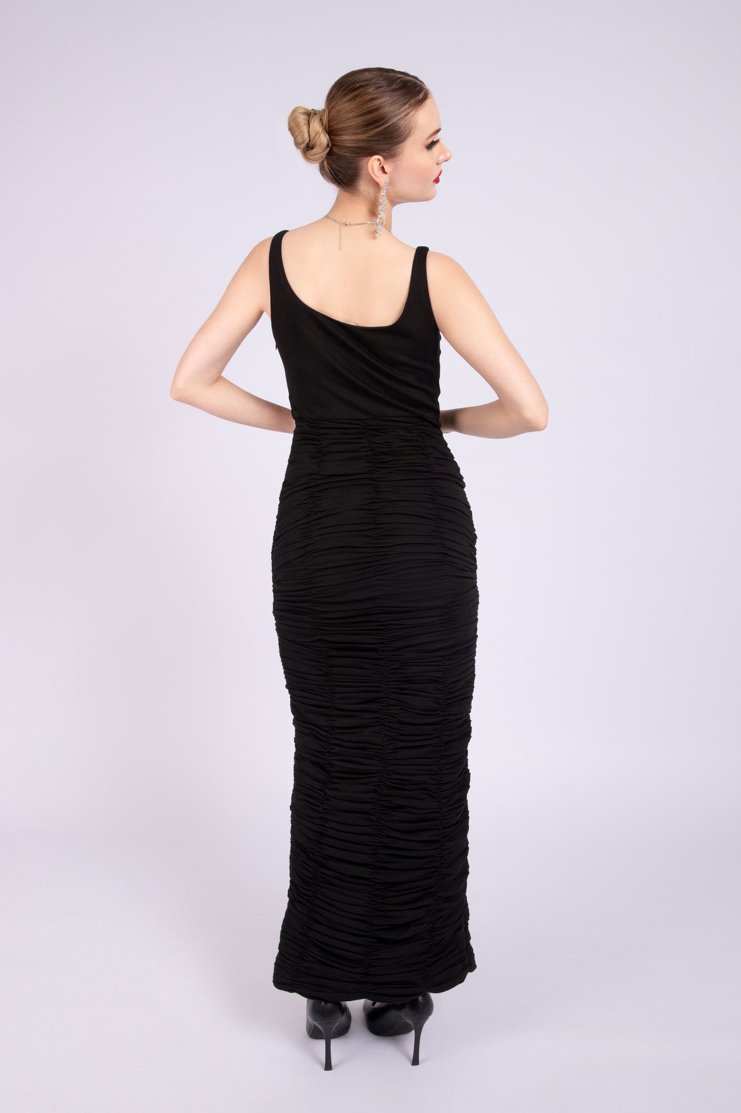 Black Hosiery Cocktail Dress