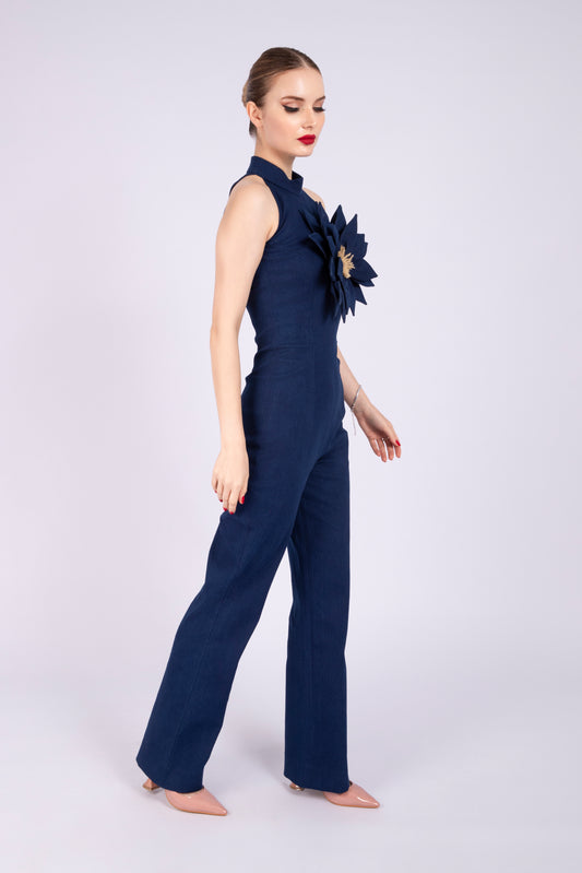 Blue Denim Jumpsuit