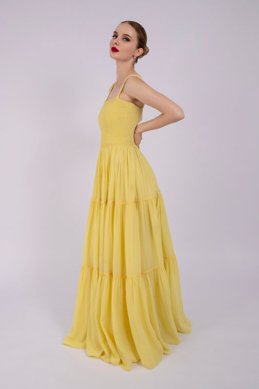 Sunshine Yellow Flow Dress