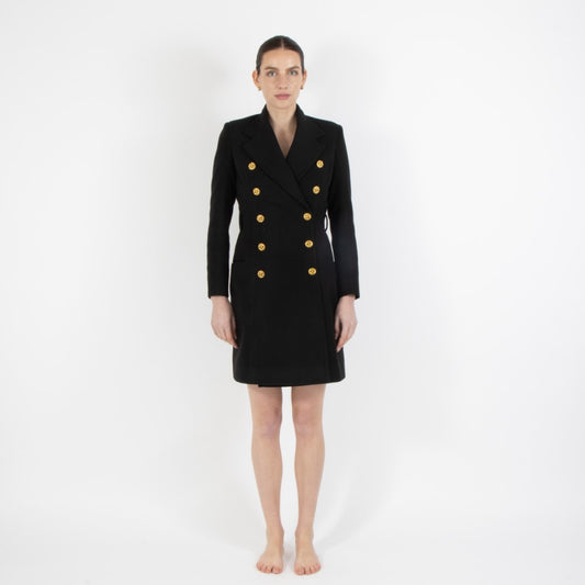Black Noel Blazer Wool Dress