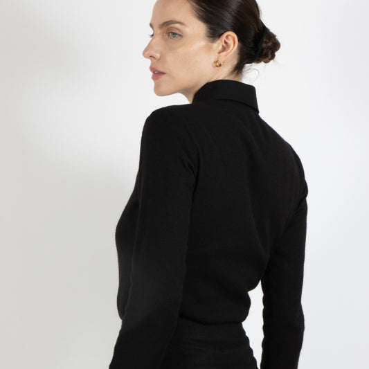 Black Coco Pashmina Shirt