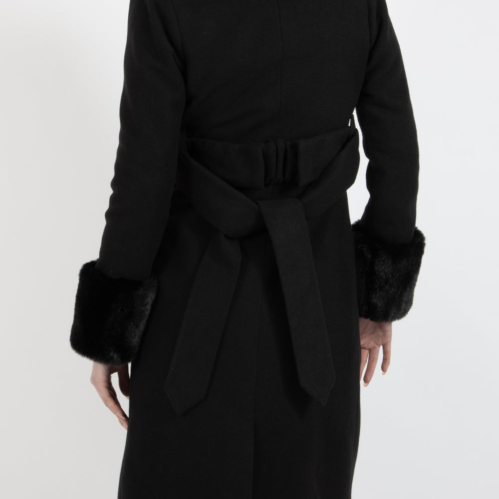 Black Coco Wool Overcoat