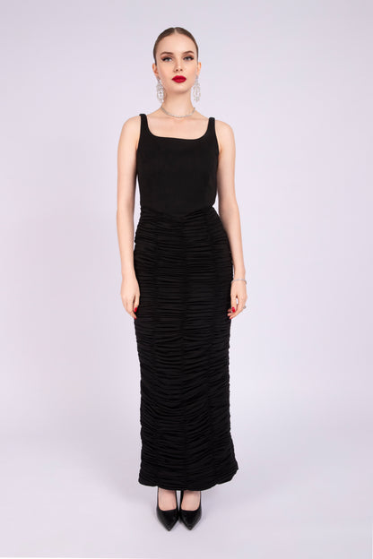Black Hosiery Cocktail Dress