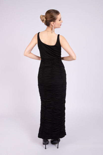Black Hosiery Cocktail Dress