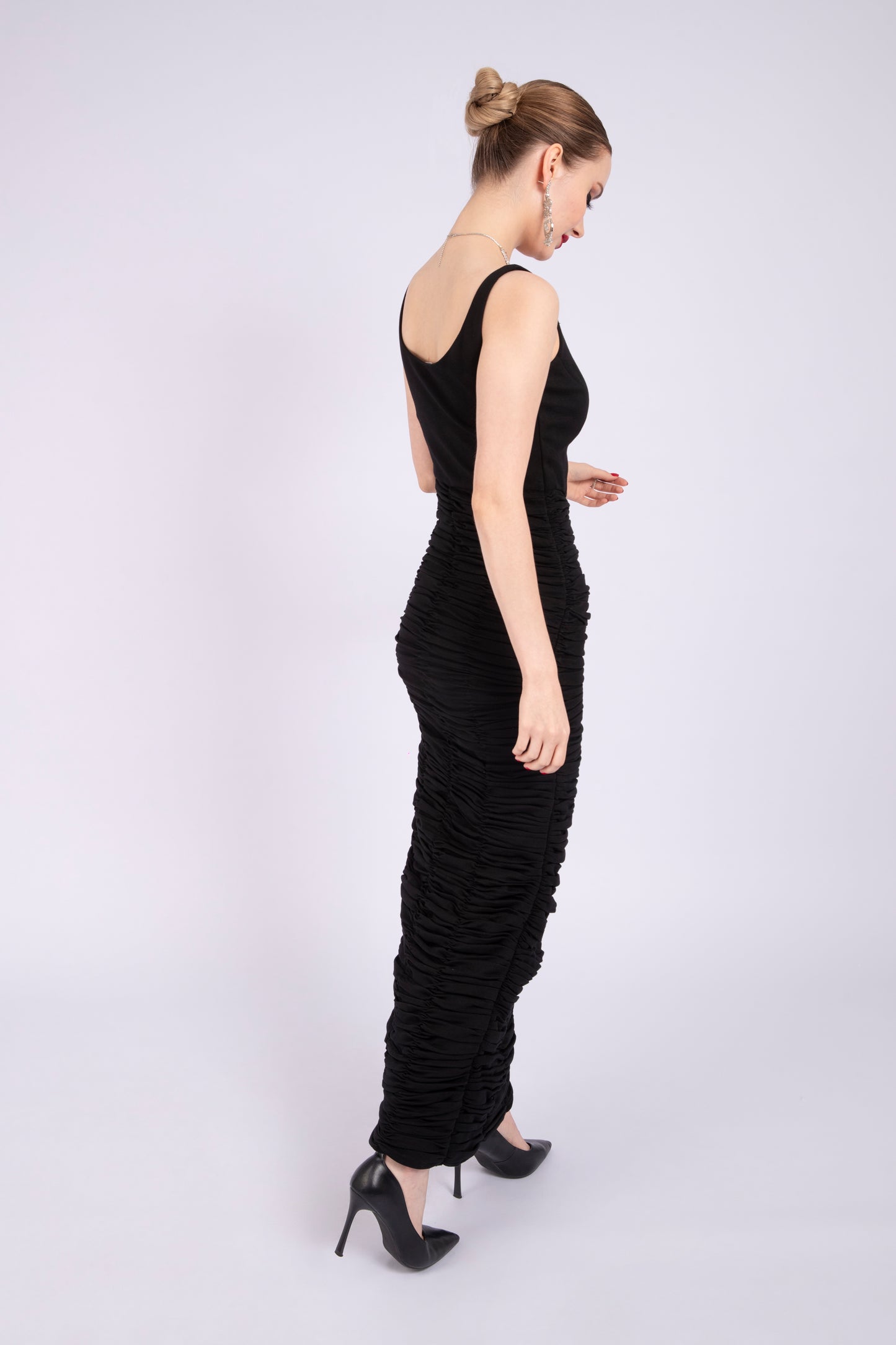 Black Hosiery Cocktail Dress