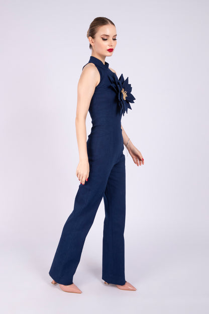 Blue Denim Jumpsuit
