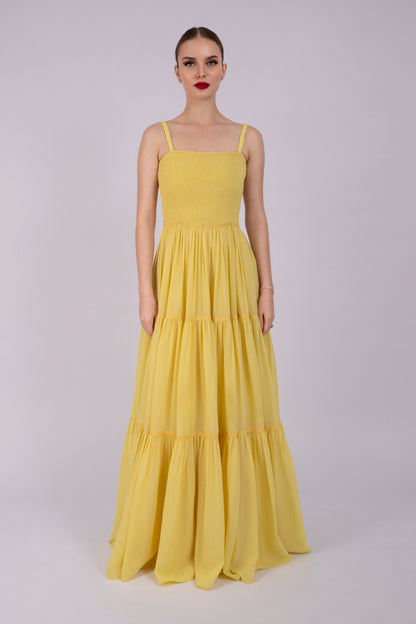 Sunshine Yellow Flow Dress
