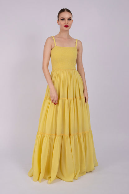 Sunshine Yellow Flow Dress