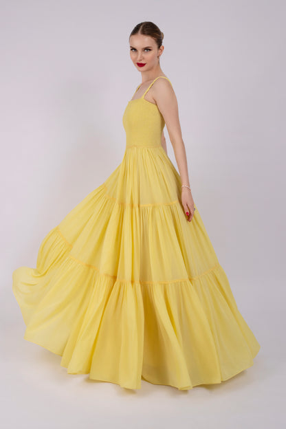 Sunshine Yellow Flow Dress