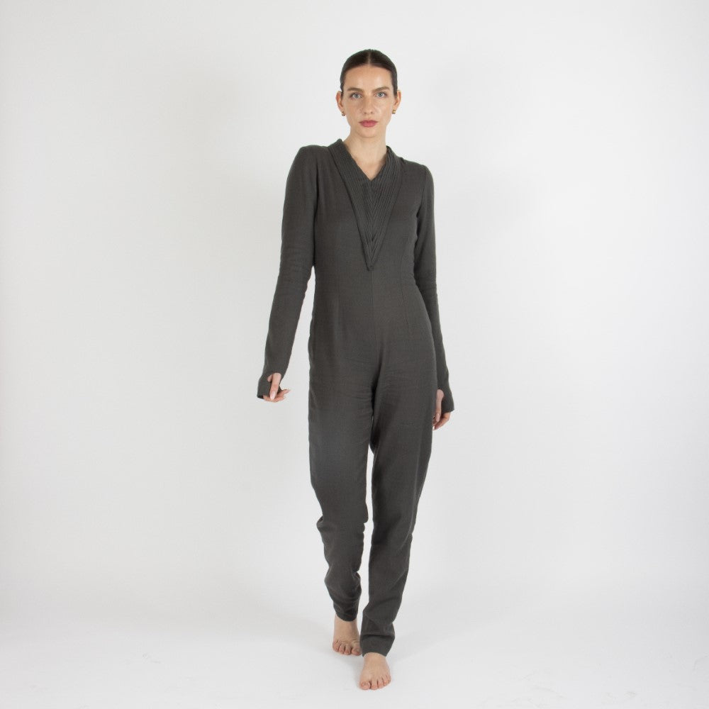Grey Maristella Pashmina Jumpsuit