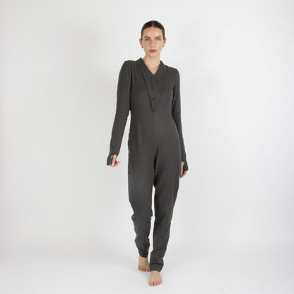 Grey Maristella Pashmina Jumpsuit