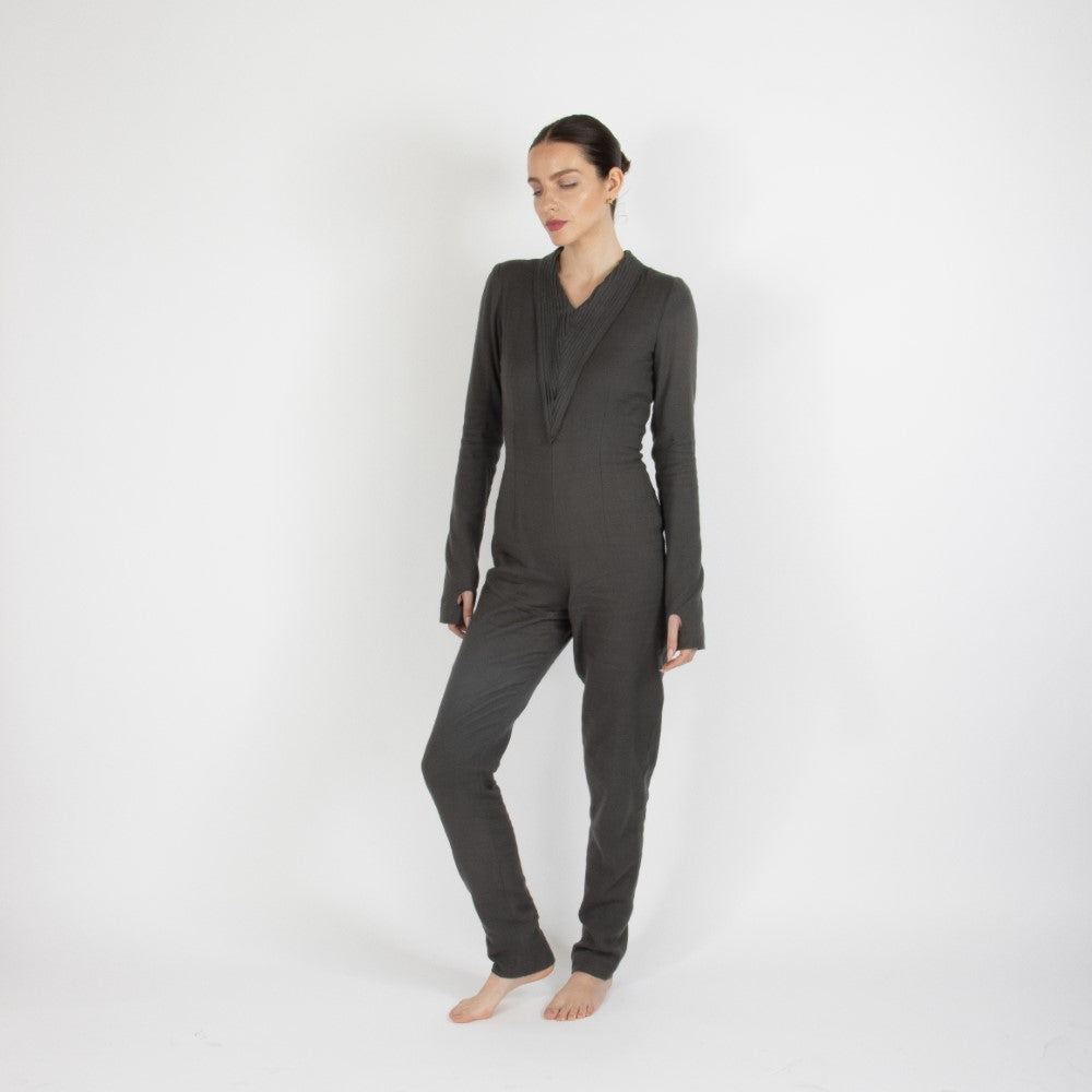Grey Maristella Pashmina Jumpsuit