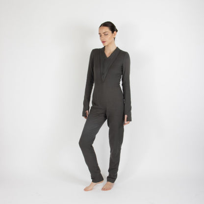 Grey Maristella Pashmina Jumpsuit