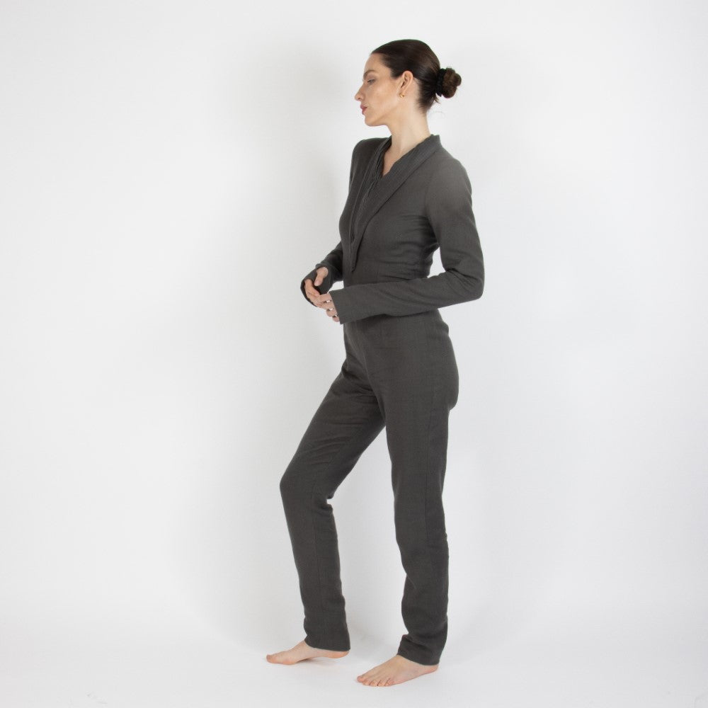 Grey Maristella Pashmina Jumpsuit