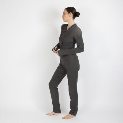 Grey Maristella Pashmina Jumpsuit