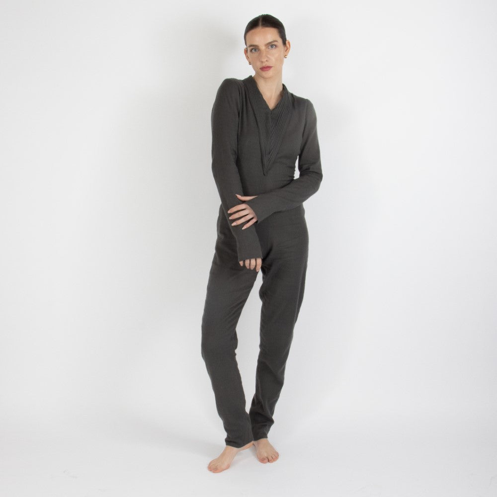 Grey Maristella Pashmina Jumpsuit