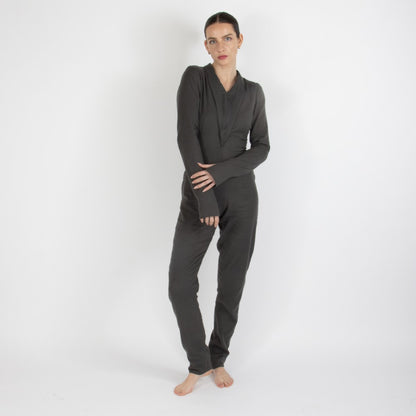 Grey Maristella Pashmina Jumpsuit