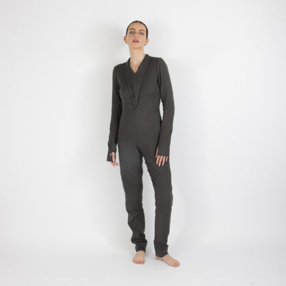 Grey Maristella Pashmina Jumpsuit