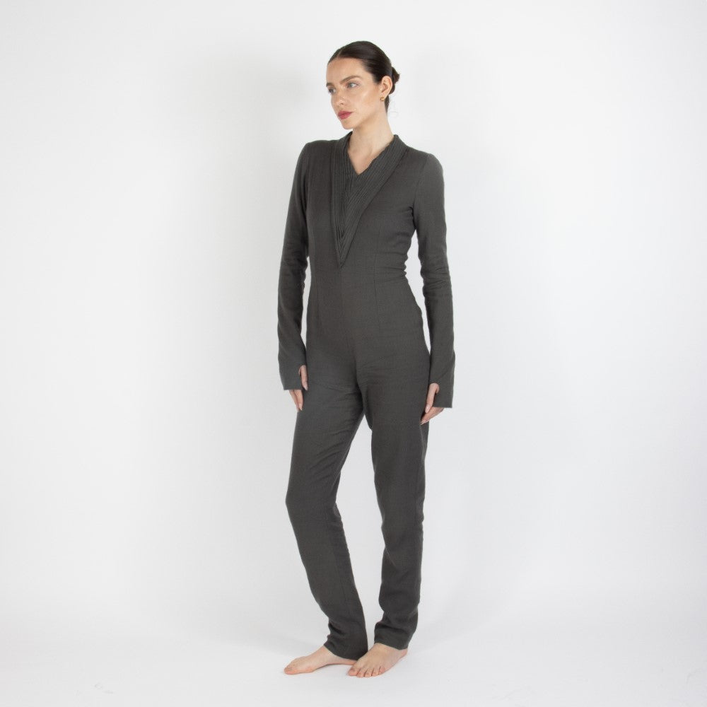 Grey Maristella Pashmina Jumpsuit