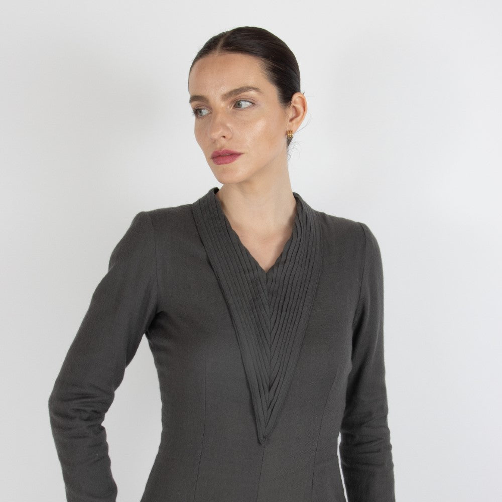 Grey Maristella Pashmina Jumpsuit