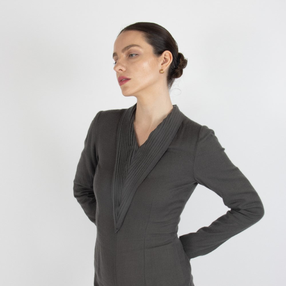 Grey Maristella Pashmina Jumpsuit