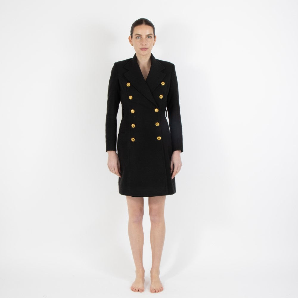 Black Noel Blazer Wool Dress