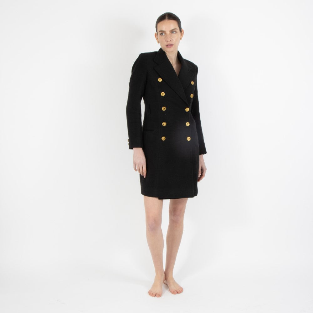Black Noel Blazer Wool Dress