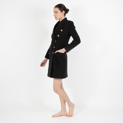 Black Noel Blazer Wool Dress