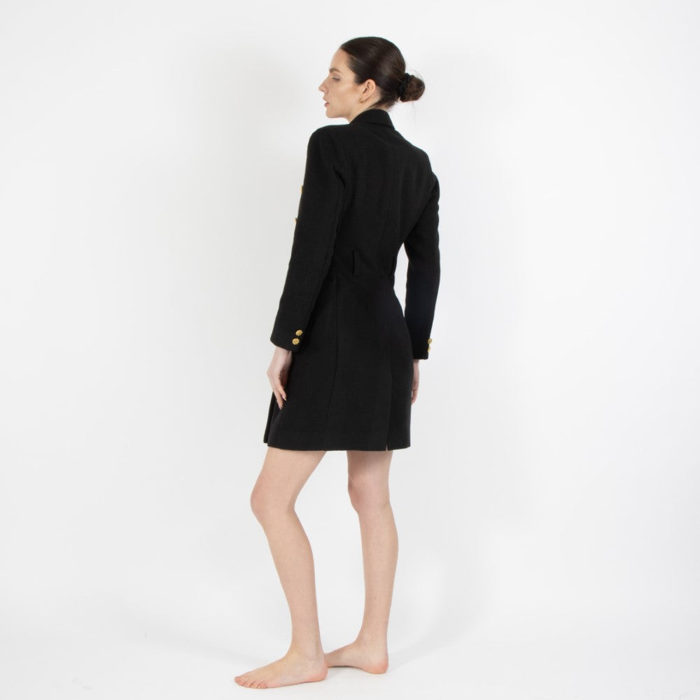 Black Noel Blazer Wool Dress