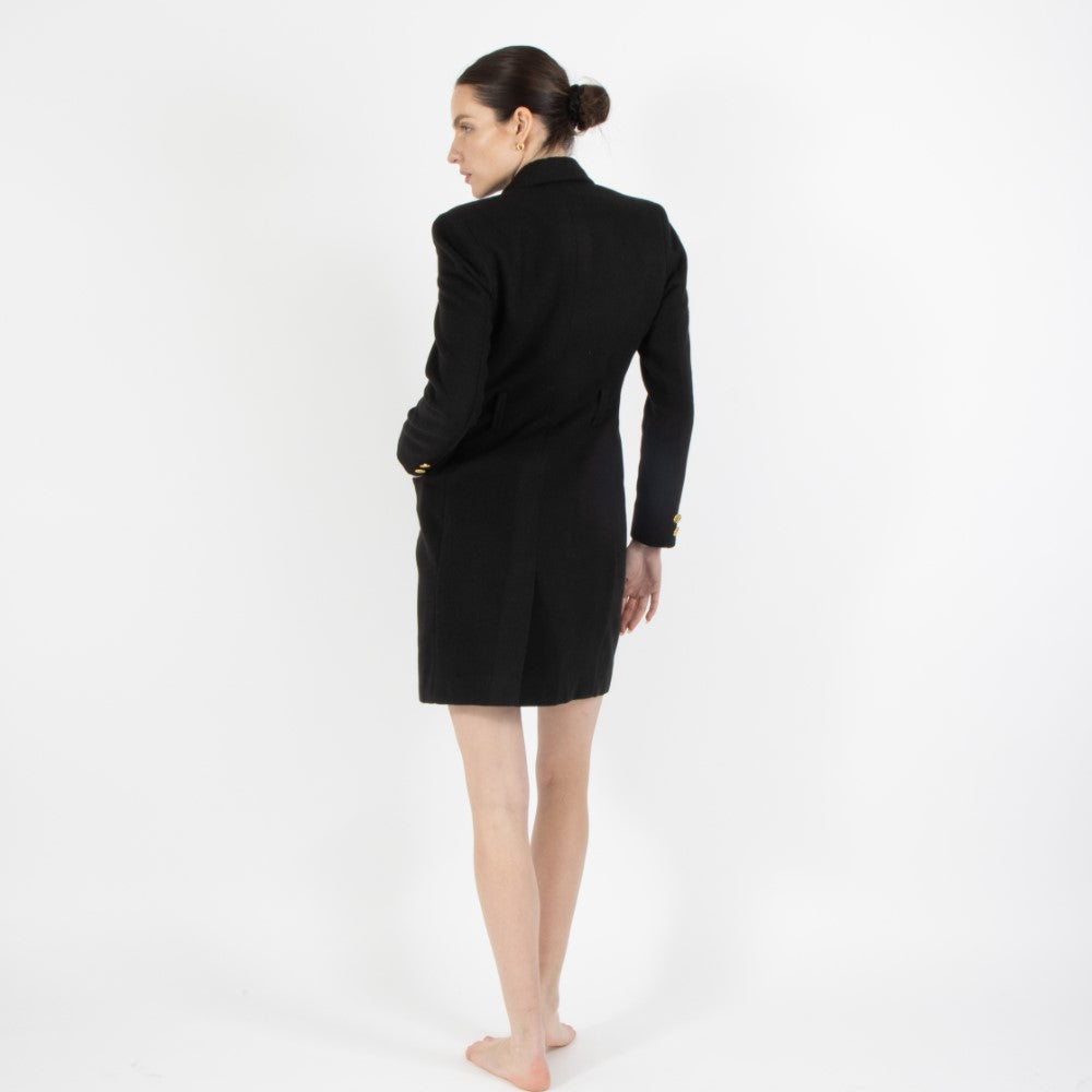 Black Noel Blazer Wool Dress