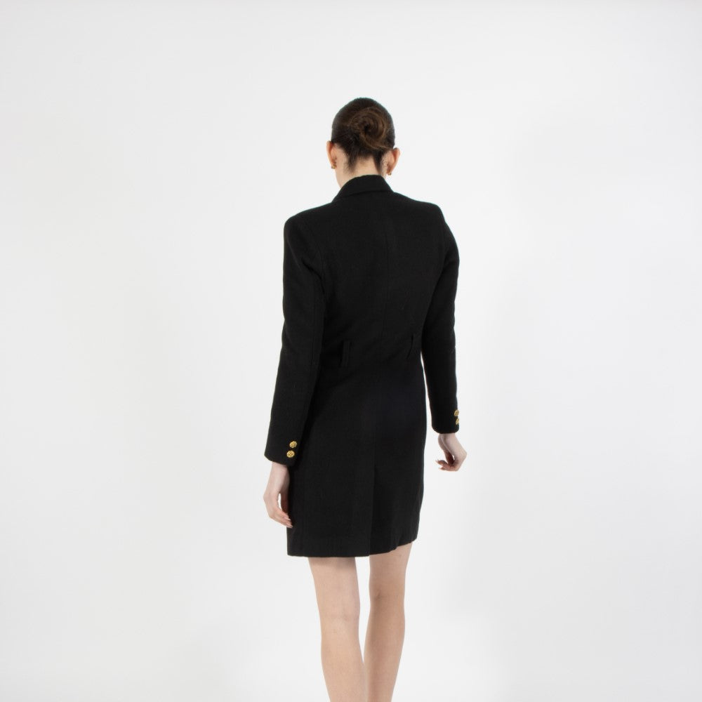 Black Noel Blazer Wool Dress