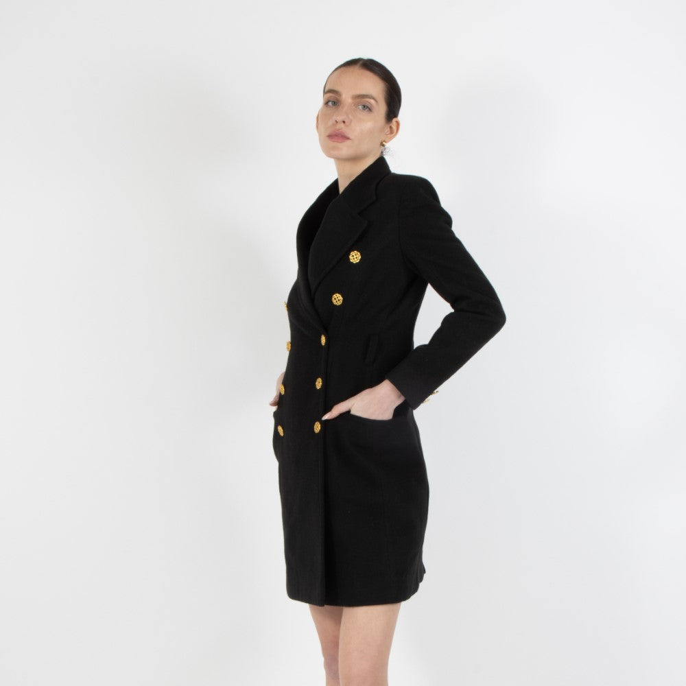 Black Noel Blazer Wool Dress