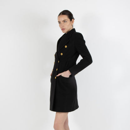 Black Noel Blazer Wool Dress