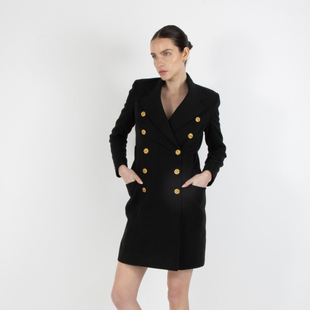 Black Noel Blazer Wool Dress