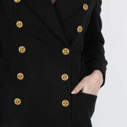 Black Noel Blazer Wool Dress