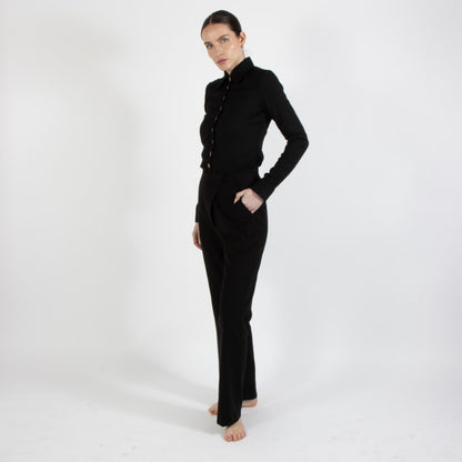 Black Nixie Wool Trouser