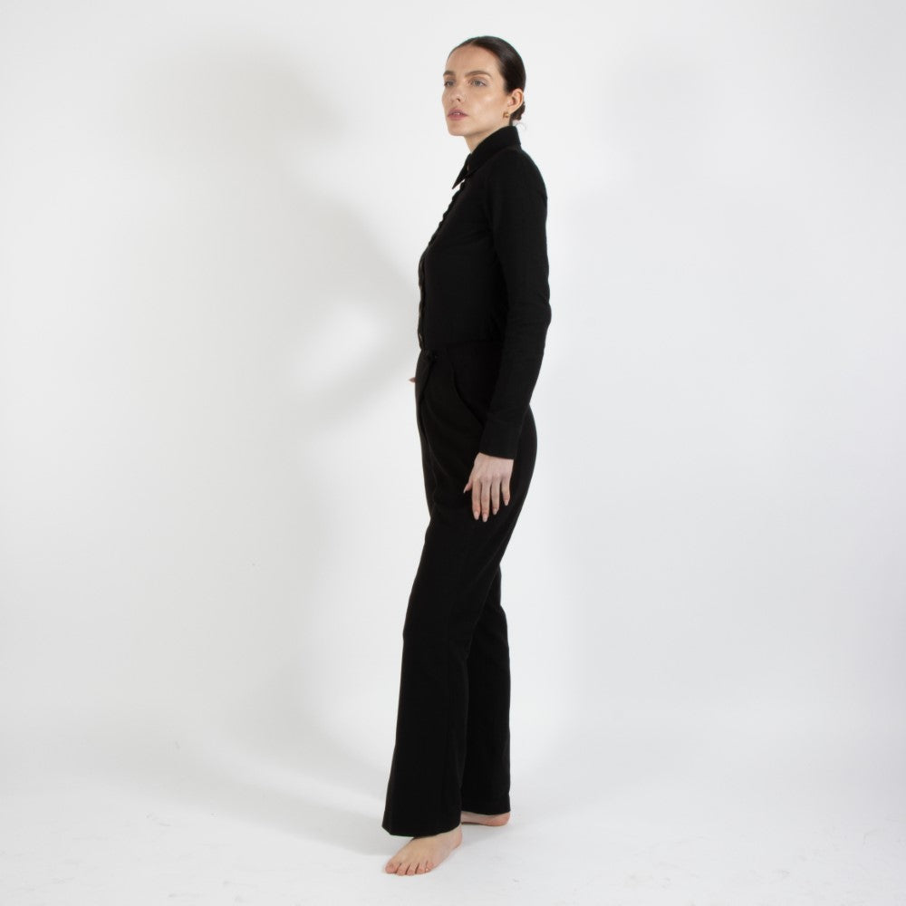Black Nixie Wool Trouser