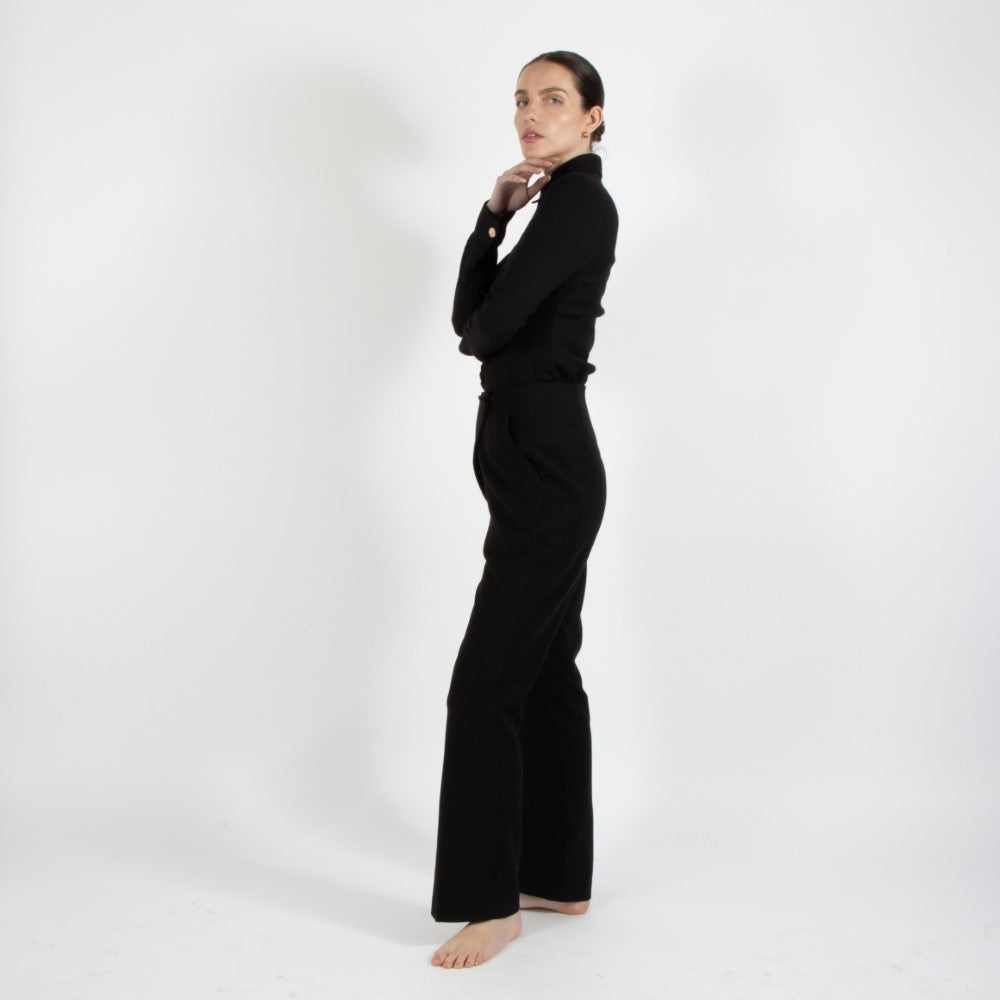 Black Nixie Wool Trouser