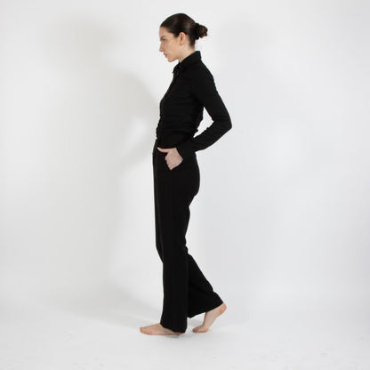 Black Nixie Wool Trouser
