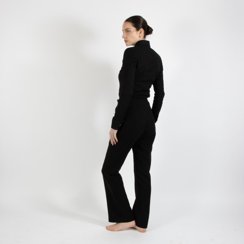 Black Nixie Wool Trouser