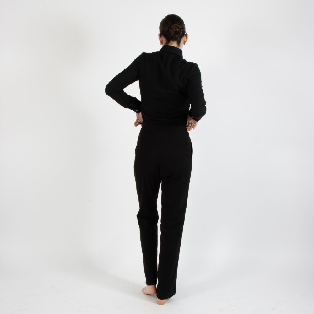 Black Nixie Wool Trouser
