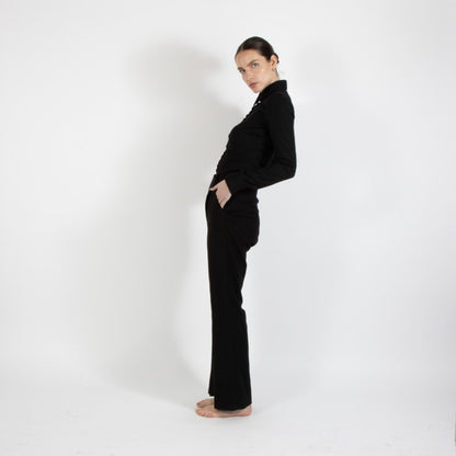 Black Nixie Wool Trouser