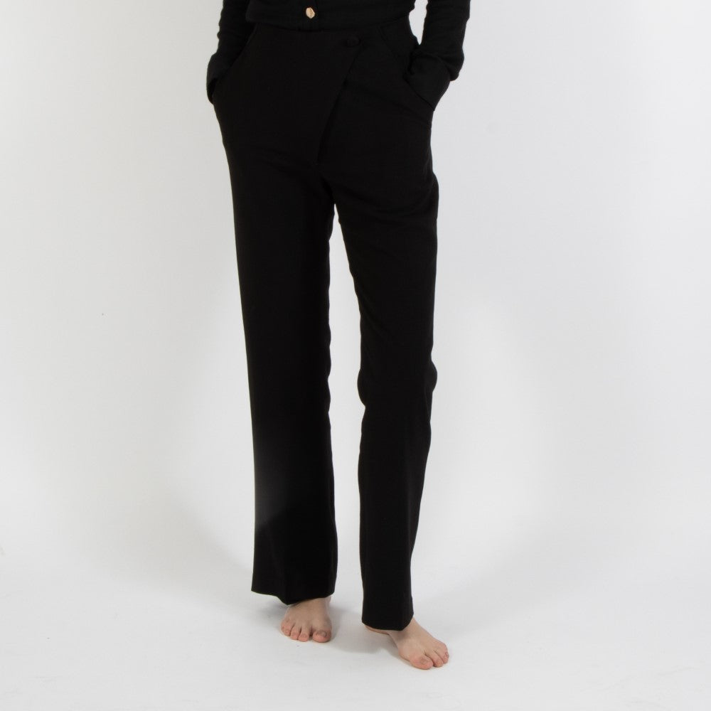 Black Nixie Wool Trouser