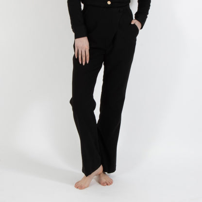 Black Nixie Wool Trouser