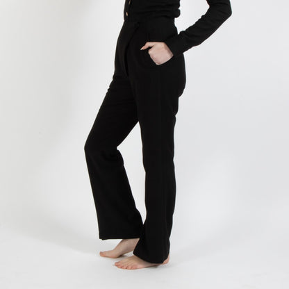 Black Nixie Wool Trouser