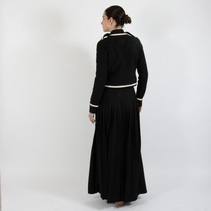 Black Nixie Crop Wool Jacket