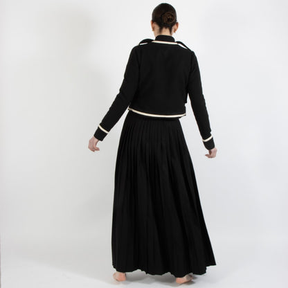 Black Nixie Crop Wool Jacket