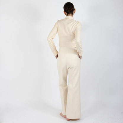 Ecru White Lumiere Pashmina Shirt