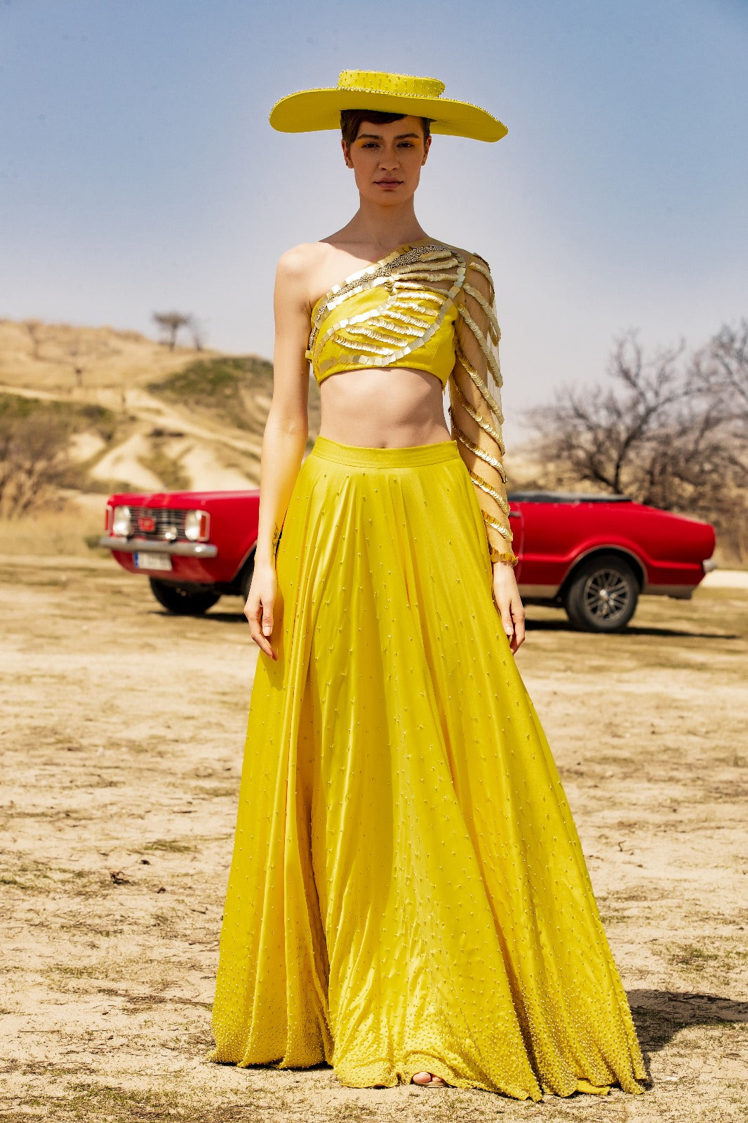 Yellow Skirt Dress